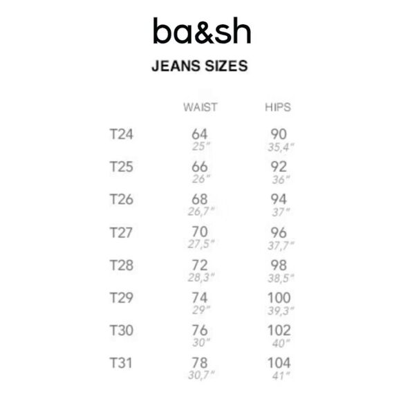 NEW BA&SH mima elastic waist jeans in blue
